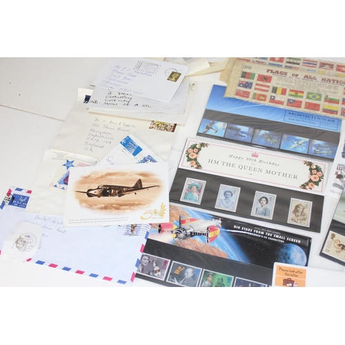 1600 - A large qty of assorted stamps etc to inc FDC and Presentation Packs