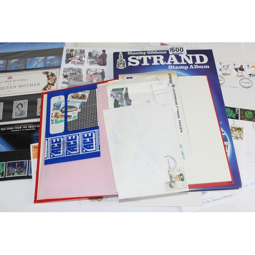 1600 - A large qty of assorted stamps etc to inc FDC and Presentation Packs