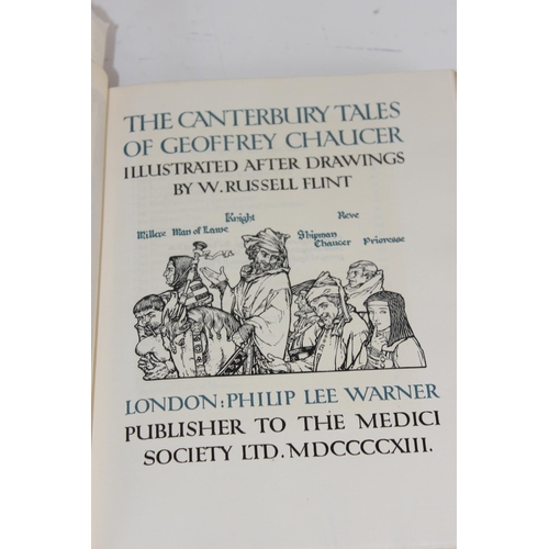 1603 - Riccardi Press. Chaucer, Geoffrey. The Canterbury Tales, illustrated by William Russell Flint, edite... 