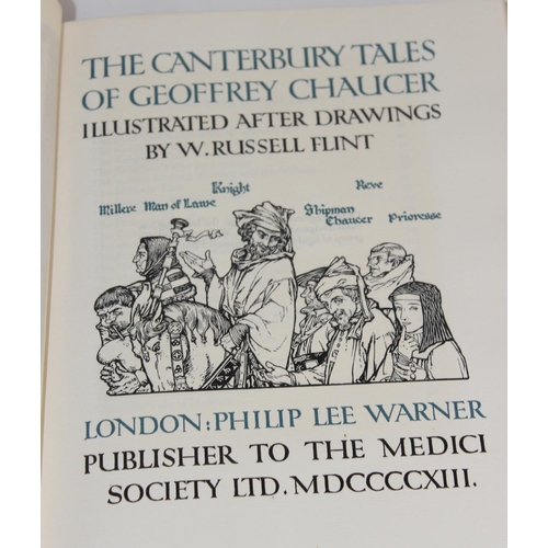 1603 - Riccardi Press. Chaucer, Geoffrey. The Canterbury Tales, illustrated by William Russell Flint, edite... 