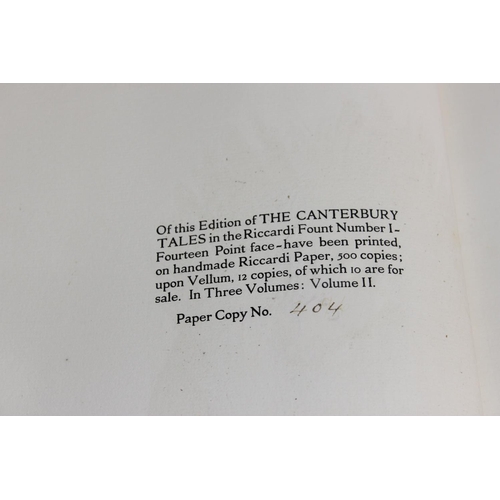 1603 - Riccardi Press. Chaucer, Geoffrey. The Canterbury Tales, illustrated by William Russell Flint, edite... 