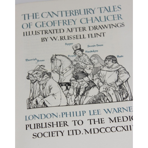 1603 - Riccardi Press. Chaucer, Geoffrey. The Canterbury Tales, illustrated by William Russell Flint, edite... 