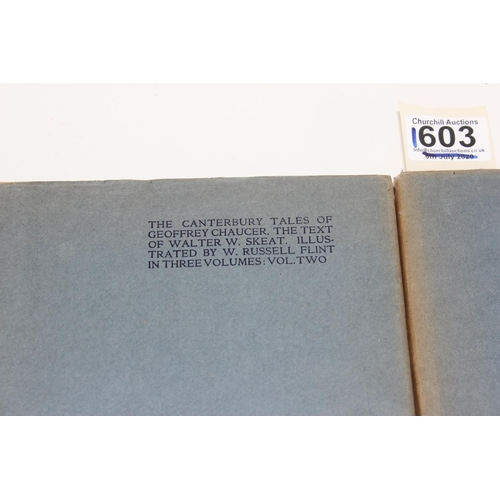 1603 - Riccardi Press. Chaucer, Geoffrey. The Canterbury Tales, illustrated by William Russell Flint, edite... 
