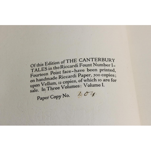 1603 - Riccardi Press. Chaucer, Geoffrey. The Canterbury Tales, illustrated by William Russell Flint, edite... 