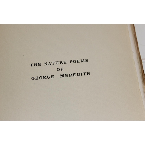 1611 - The Nature Poems of George Meredith, illustrated by William Hyde 1898, limited edition 8/375