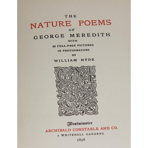 1611 - The Nature Poems of George Meredith, illustrated by William Hyde 1898, limited edition 8/375