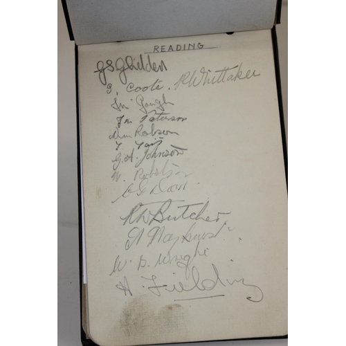 1615 - An early 20th century autograph album containing mostly football related autographs - Arsenal, Derby... 