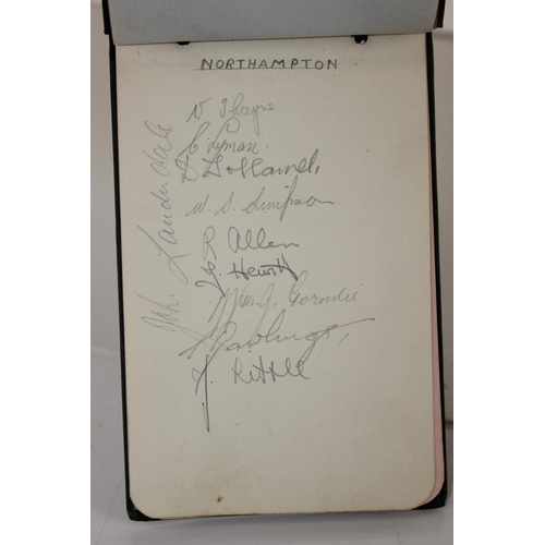 1615 - An early 20th century autograph album containing mostly football related autographs - Arsenal, Derby... 