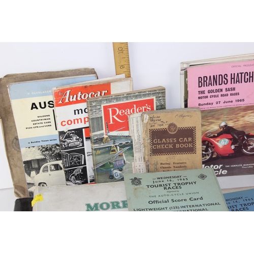 1622 - Qty of assorted car related books and ephemera etc