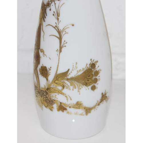 1660 - Bjorn Wiinblad for Rosenthal - A vintage bottle vase with painted gilt scene