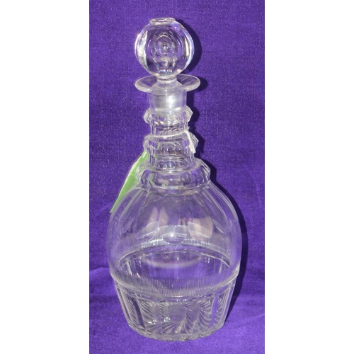 1790 - 4 antique cut glass decanters