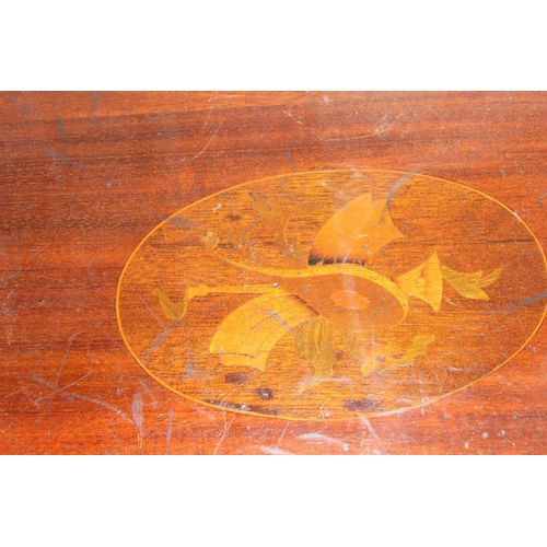 1805 - An Edwardian Sheraton Revival serving tray with marquetry inlay