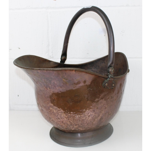 1815 - Antique copper coal bucket