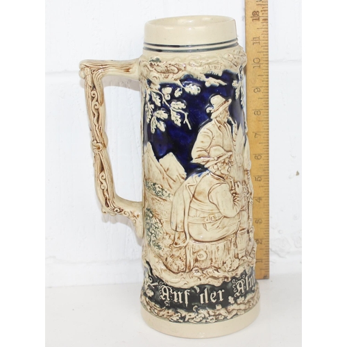 1820 - A 20th century large German stoneware stein