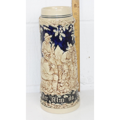 1820 - A 20th century large German stoneware stein