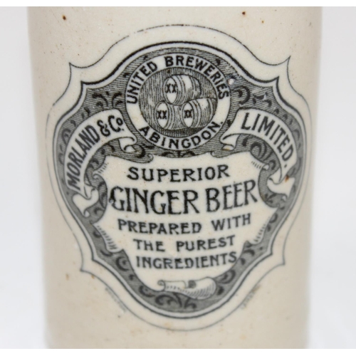 1822 - 2 stoneware bottle to inc one by Morland's of Abingdon - Superior Ginger Beer & 2 Red Barrel keyring... 