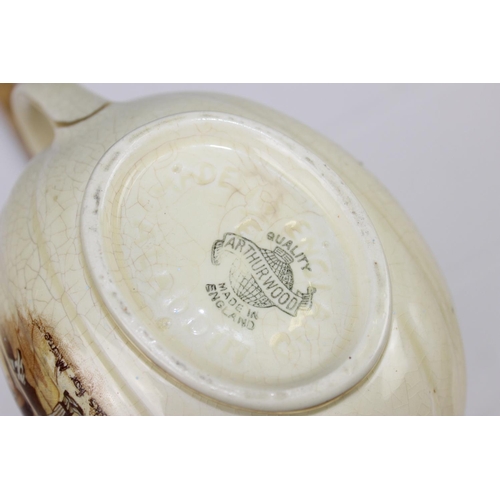 1829 - Qty of misc items to inc a Royal Winton musical tazza and a Dutch Makkum Delft tile