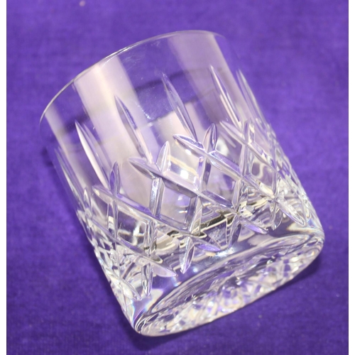 1842 - A set of 6 crystal whisky tumblers