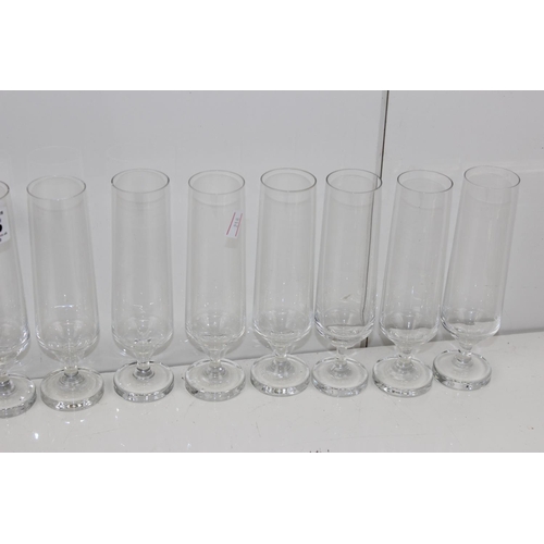 1843 - A set of 12 champagne flute glasses by Rosenthal