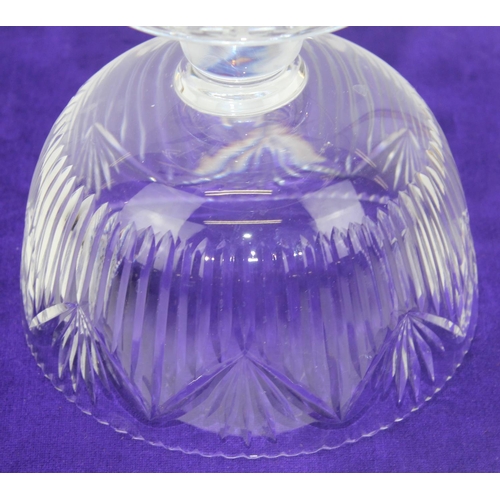 1886 - A large Royal Brierley crystal bowl on foot