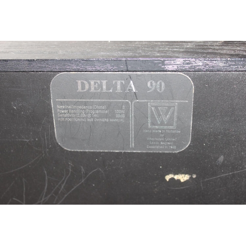 656 - A pair of Wharfedale Delta 90 speakers