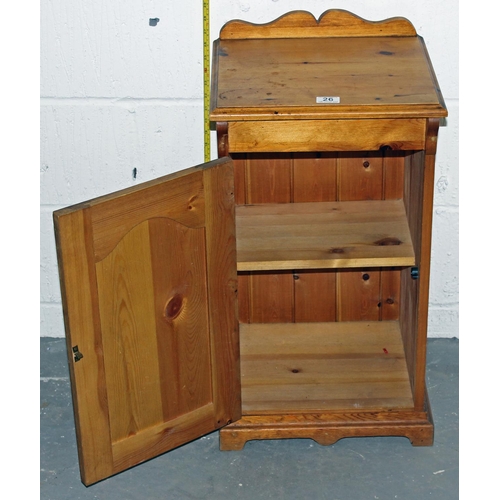 26 - Pine pot cupboard