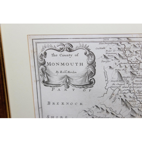 402 - An 18th century Robert Morden map of Monmouth