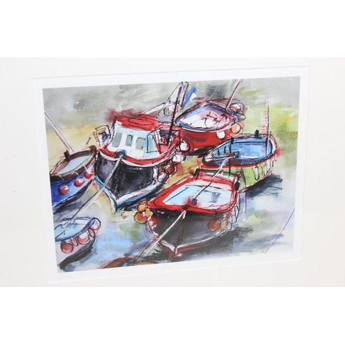 403 - Janet Judge - A pair of signed limited edition prints of boats