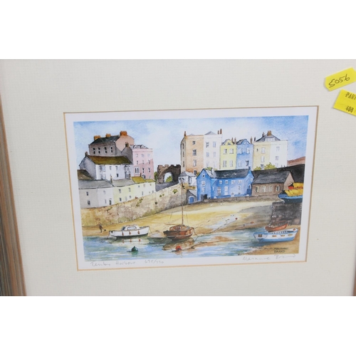 408 - 3 pencil signed prints of nautical scenes