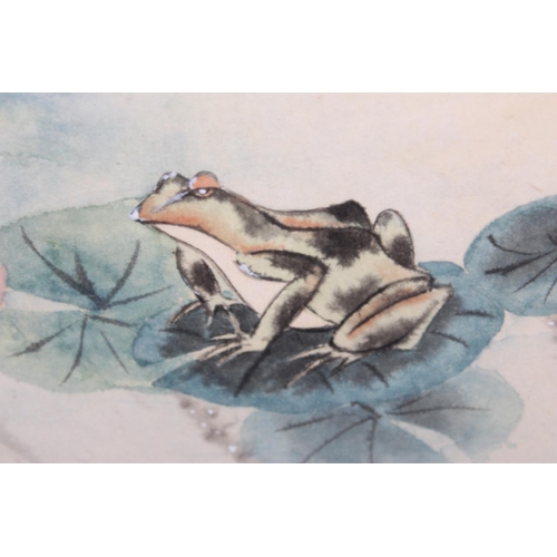 409 - 4 oriental pictures - to inc Chinese School watercolours