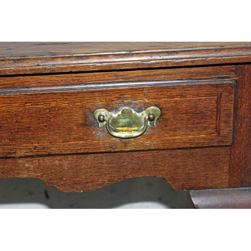 42 - An 18th century Oak lowboy table with drawer