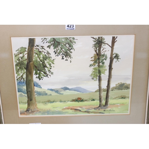 423 - Charles Brooker (XX) - A pair of 20th century watercolour paintings