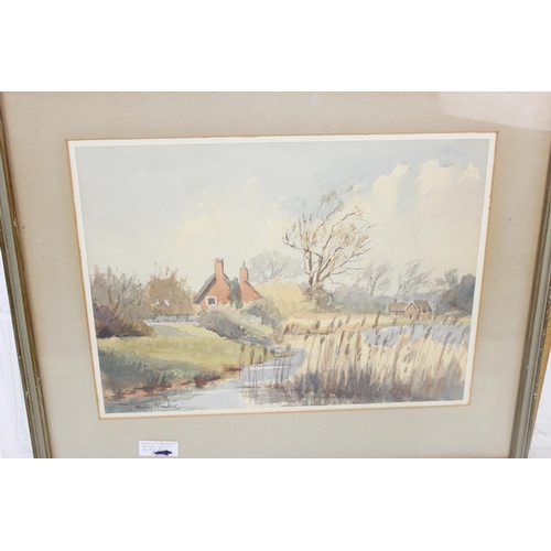 423 - Charles Brooker (XX) - A pair of 20th century watercolour paintings