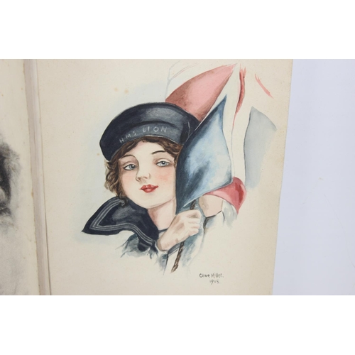 456 - Olive Miller (XX) - A qty of watercolour and pencil studies of various subjects