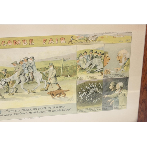 457 - 2 vintage framed Widdecombe Fair prints