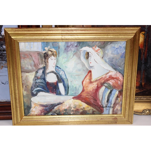 459 - 4 assorted 20th century oil paintings