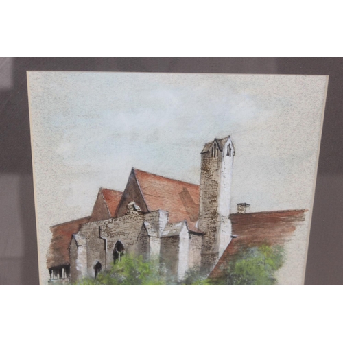 472 - Ken Messer - Watercolour of a Church