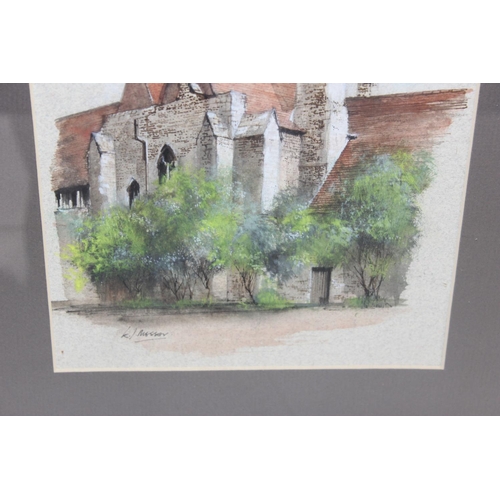 472 - Ken Messer - Watercolour of a Church