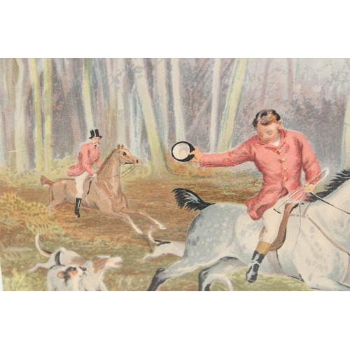 476 - A good quality early 20th century watercolour of a hunting scene - unsigned