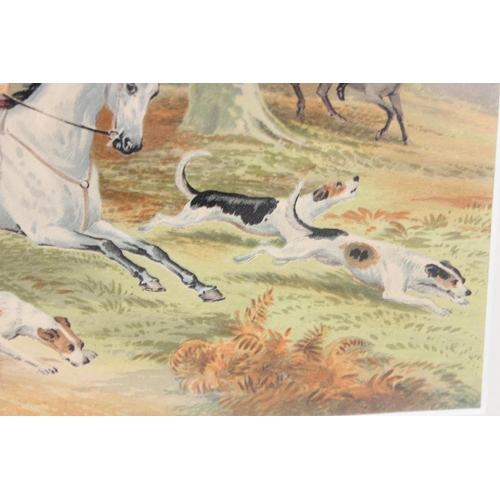 476 - A good quality early 20th century watercolour of a hunting scene - unsigned