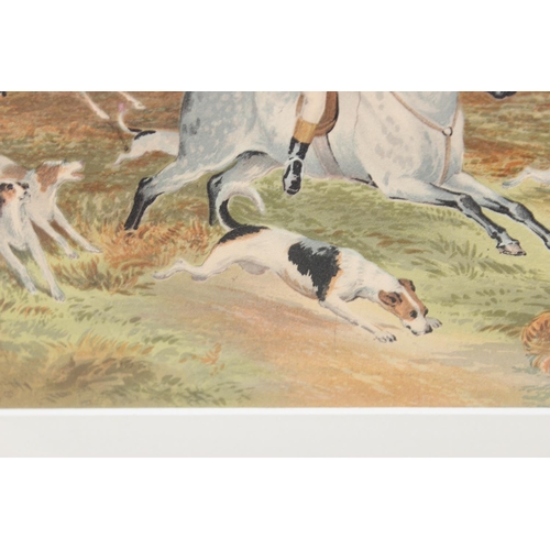 476 - A good quality early 20th century watercolour of a hunting scene - unsigned