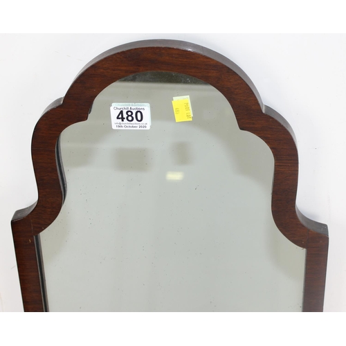 480 - 2 wooden framed mirrors