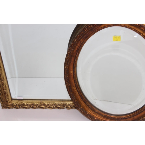 481 - 2 gilt framed mirrors