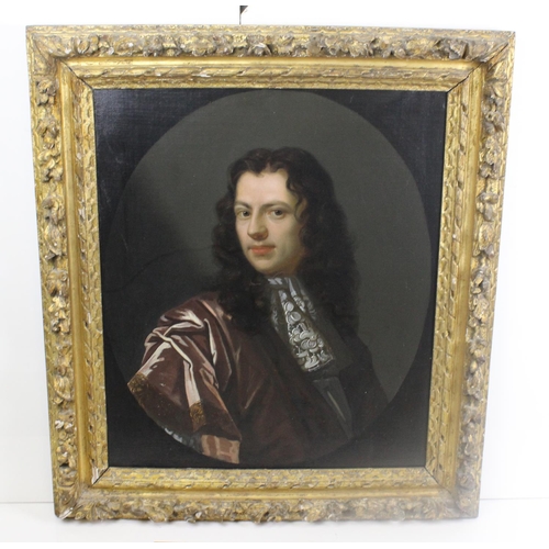 485 - Portrait of Benjamin Allen (1663-1738) - An extremely fine 18th/ 19th century Oil on Canvas portrait... 