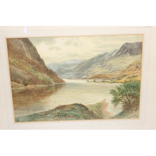 498 - 5 antique watercolours of woodland and river scenes signed Vallance