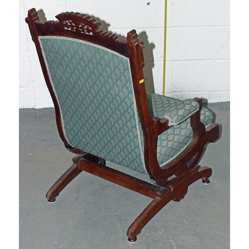 50 - An early 20th century rocking chair