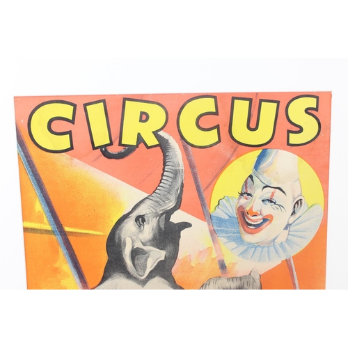 512 - A vintage Circus poster depicting Elephants