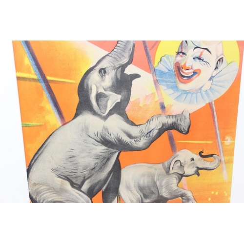 512 - A vintage Circus poster depicting Elephants