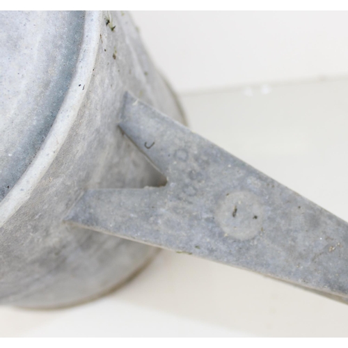 565 - Vintage galvanised watering can