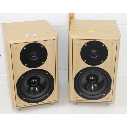 668 - A pair of Eltax Monitor III speakers